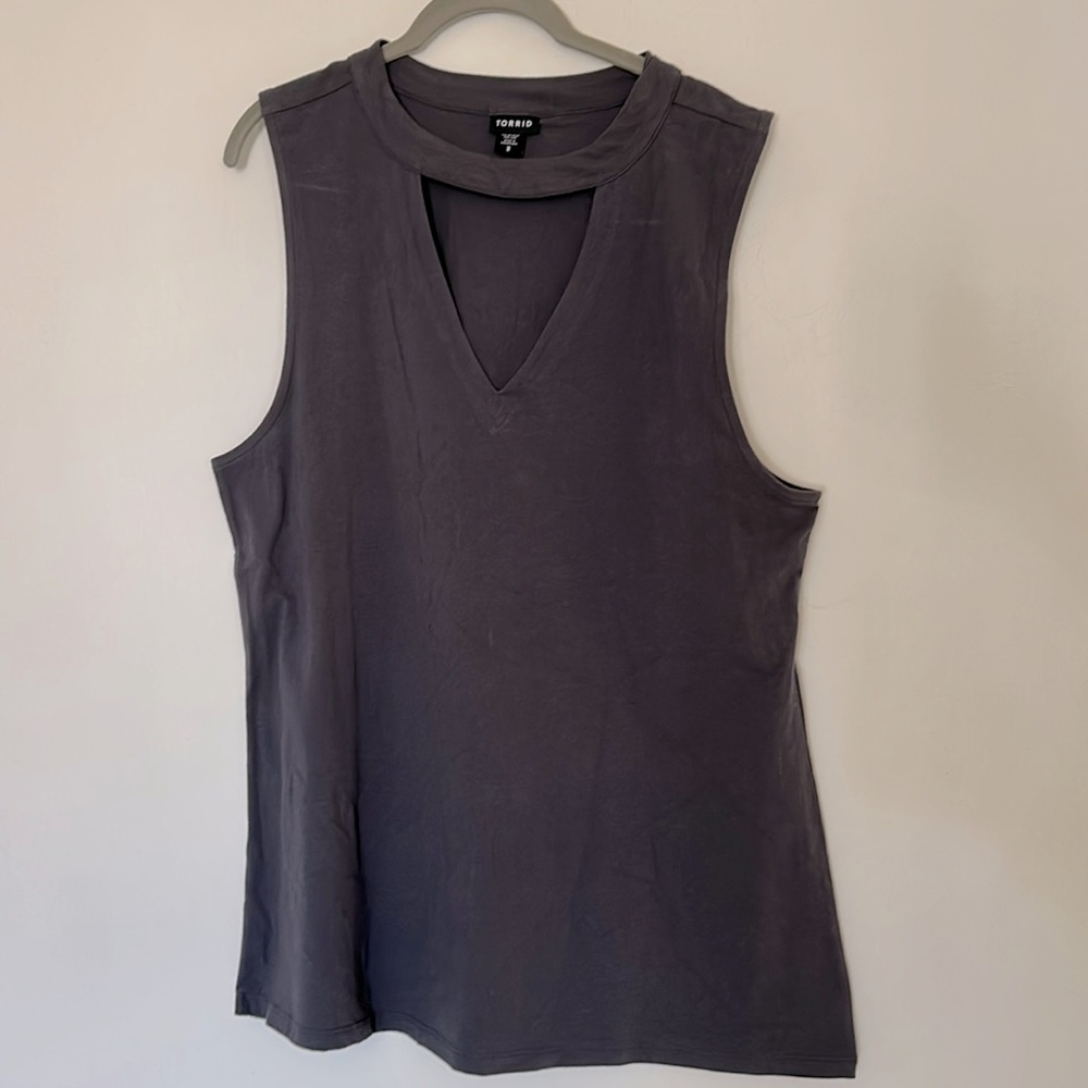 NWOT Torrid 3 Cut Out Sleeveless Top